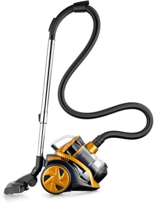 HYUNDAI ELECTRONICS beutelloser Staubsauger VC014 I 800W I HEPA Filter I ECO-Motor I 1.3l Volumen I Eco Motor I 8m Aktionsradius