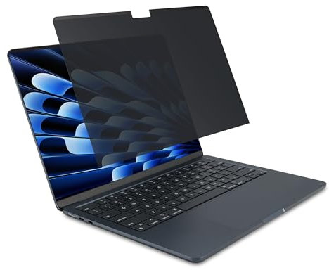 Kensington - Filtro de privacidad MP136 de fijación magnética para MacBook Air de 13.6 (2022-2024, M2, M3), Filtro extraíble para portátil, Protector antirreflejos antiluz Azul para MacBook Mac