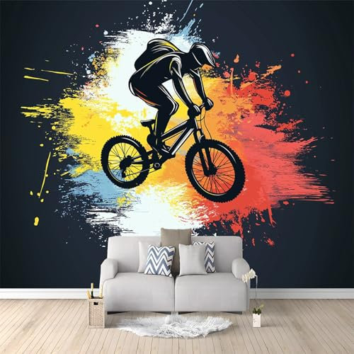 Vliestapete Schwarz 400 x 280 cm Tapete Tapete Fototapete 3d Effekt - Wanddekoration fur Wohnzimmer - Wandtapete Einfach zu Montieren