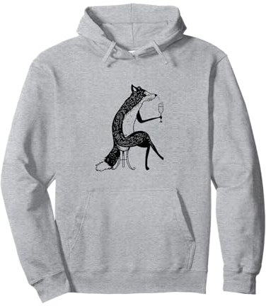 Fox lève une coupe de champagne mousseux et fait éclater le champagne Sweat à Capuche