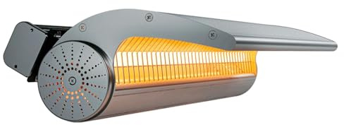Mpc Estepona 2000w Calefactor De Pared Reflectante Con Mando a Distancia 2000w Gris Con Mando a Distancia Tambien Excelente Como Difusor De Calor De Pared Protegido Contra Chorros De Agua Ip65