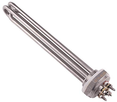 BDAYEK Pièces de Chauffe-Eau Résistance de Chauffage électrique 220 V/380 V 6 KW DN32 (1 1/4) SUS304 for Remplacement de Tuyau de Chauffage