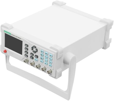 HUSPOO ET4410 Multimètre numérique LCR de table, précision 0,1 % 100 kHz avec écran LCD & USB/RS232, testeur LCR avec support réglable – Testeur pour composants électroniques L/C/R