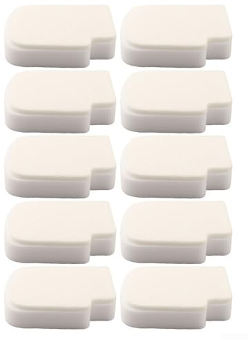 Confezione da 4/10 filtri in schiuma AZ3000UKT per aspirapolvere Shark Stratos Pet Pro, anti peli verticali, efficienti spugne di ricambio bianche per filtrare polvere e capelli (10 pezzi)
