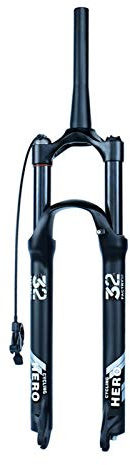 LHHL Fahrradgabel MTB-Gabel 26 27,5 29 Zoll Kegelrohr 1-1/2 Scheibenbremse Fahrradgabeln Federweg 110mm Manuelle/Fernverriegelung Schwarz(Cone RL,26)