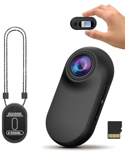 Xilecam Mini Cámara Deportiva Magnética para Grabación Diaria（NegrMate+16G） | CámaraPara Moto Ligera para Uso Corporal, Cámara Deportiva POV, Ideal Para Motocicleta, Bicicleta,Viajes y Trabajo.