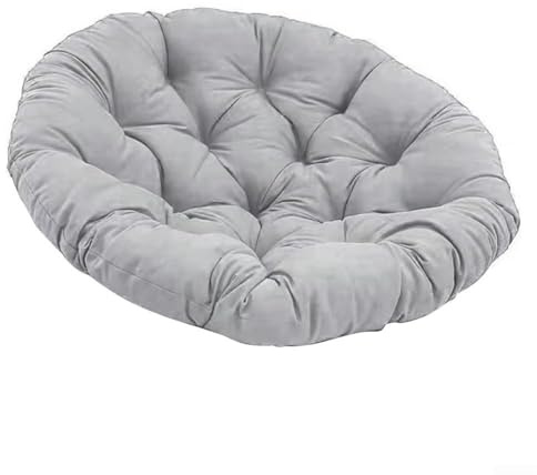 Polyester Hängekorb Stuhlkissen 60 x 60 cm, ergonomisches rundes Sitzkissen für Schaukelstühle & Rollstühle, atmungsaktive Outdoor-Terrassenmöbel-Polsterung (C)
