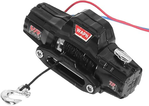 Bwuikim Compact Vehicle Winch Motorized Part for 1/24 1/18 Scale Trucks Enhanced Durability Compatible X Winch
