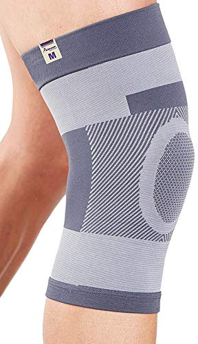 Ginocchiera Tubolare Actesso - Fasce per Ginocchia con Compressione Elastica per Fornire Sollievo dal Dolore Durante I'esercizio Fisico o a Seguito di Infortuni (S)