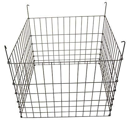 Garden Wire Compost Bin 30x30x24 inches, Black, Garden Bed Fencing