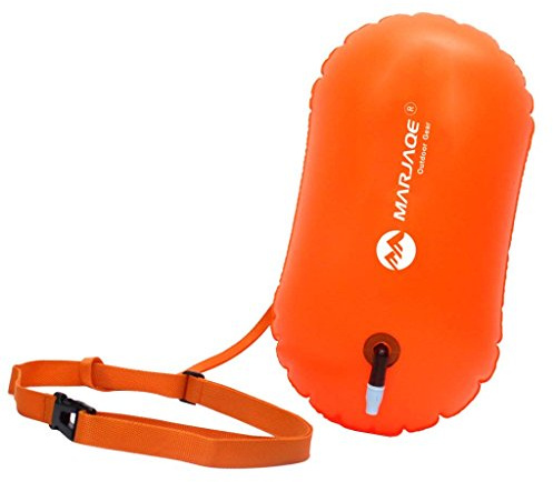 Yundxi Aufblasbare Schwimmboje Swim Boje Schwimmen Sicherheits Floss Trockene Tasche für Openwater Schwimmer, Kayakers, Schnorcheln, Training und Triathleten