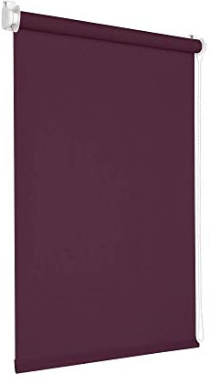 Victoria M. Tenebra Verdunkelungsrollo Klemmfix Rollo Fensterrollo, Sichtschutz, Verdunkelnd, Ohne Bohren inkl. Montagematerial, 145 x 160 cm, Lila Aubergine
