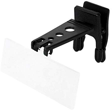 RUIXIB Clip-on Lupe mit 1.5X - 2.5X - 3.5X Vergrößerungsglas für Hobbys, Handwerk und Detailarbeit