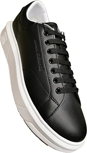 ARMANI EXCHANGE Venice Con Logo Ricamato Sulla Suola Della Piattaforma, Scarpe da ginnastica Uomo, Nero, 43 EU