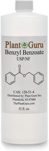 Benzyl Benzoate USP Grade Liquid 32 fl. oz. - Great for Fragrance/Aroma Compounds, Cosmetics, Hair & Scalp Products.