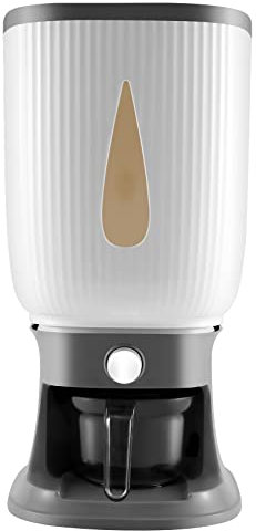 Pvczool 10Kg Automatic Rice Dispenser with Rinsing Cup Smart Rice Dispenser Rice Storage Rice Bucket Household Rice Box-B