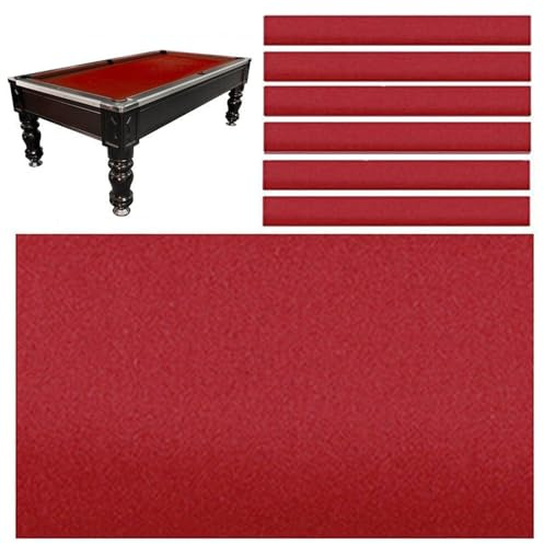 FUYAO Pool Table cloth Felt Replacement Kit,7ft/8ft/9ft/11ft Indoor Sports Game Durable Billiard Tabel Cloth Cover with 6 Bottom Cloth for A Variety Of Games Snooker
