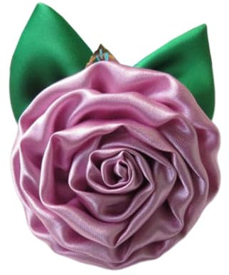 Kabelife 2 Stück Rose Brosche Blume Corsage Tasche Schuhe Hüte Zubehör zum Hochzeit Bankett Party 7 CM(Pink)