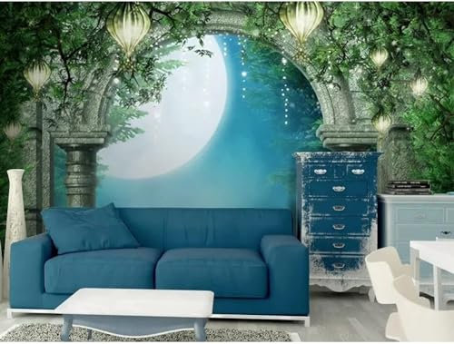 Arte Foto Papel Tapiz 3D Fantasía Arco Póster Arte Móvil Papel Tapiz 3D Pared Pared Pintado Papel Tapiz 3D Decoración Dormitorio Fotomural Sala Mural-430cm×300cm