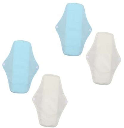 Healvian 4stücke Waschbare Menstruationspads Atmungsaktive Damenbinden Komfortable Langlebige Und Praktische Hygieneprodukte Für Reisen Zufällige Farben Und Wiederverwendbar