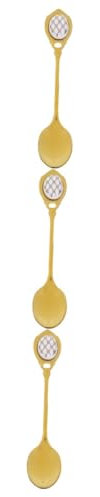 Cabilock Lot De 3 Cuillères À Mélanger Multi-usages En Acier Inoxydable Et Cuillère À Thé Cuillère À Expresso Dorée Cuillère À Miel Pour Thé Glacé Et Desserts