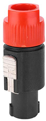 Yctze 10PCS Audio-Lautsprecherkabelstecker, Wasserdichter 4-poliger Speakon-Stecker, Ideal für Hochleistungs-Audiolautsprecher und -Verstärker (Rot)