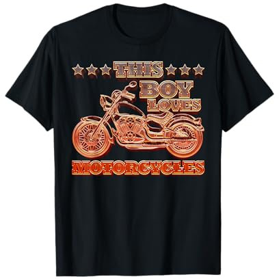 Dieser Junge liebt Rennmotorräder T-Shirt