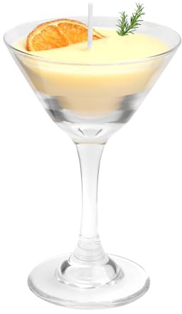 Espresso Martini Candle, Sweet Orange Scented Aromatherapy Cocktail Candles Soy Wax Espresso Martini Ornament Unique Gift for Coffee Lovers Women Christmas Birthday Housewarming Home Bar Decoration