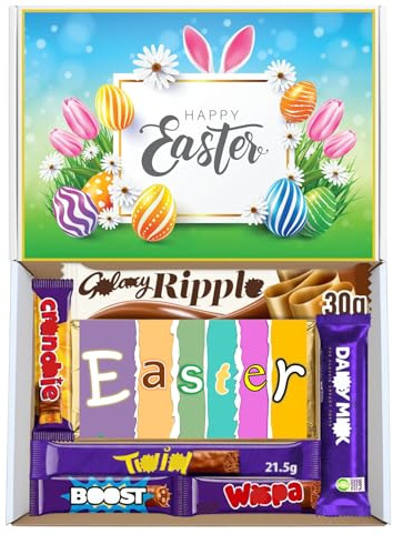 Sweet Shoppe Easter Chocolate Hamper, Easter Chocolates Gift Box Chocolate Bars, Letterbox Chocolate Gift Box, Ideal Gifts For All