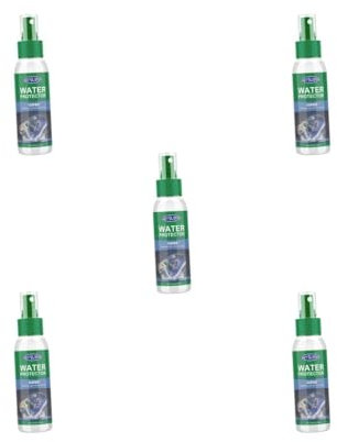 Siepificius Protecteur de chaussures en spray imperméabilisant en spray imperméable pour bottes cuir toile, Lot de 5 (transparent), 100ml