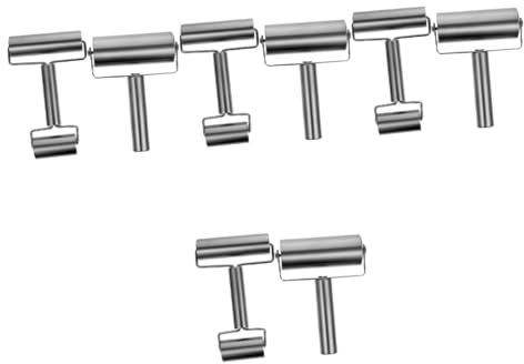 SOIMISS 4 Set Mattarello in Acciaio Inossidabile Tappo Guide Per Mattarello Mobile Per Pizza A Da Cucina Accessori Per Pizza Rulli Forno Acciaio Inossidabile 2 Pezzi * 4