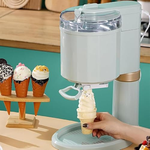 Soft Serve Ice Cream Maker & Yoghurt Machine - 1L Automatic Frozen Dessert Maker with Built-in Freezer for Home & Cafe Use, Easy to Operate, Instant Treats