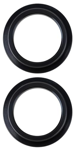 ECSiNG 2 Stück 24 Mm Bis 19 Mm Fahrrad-Kurbel-Kettenrad-Adapterring Kompatibel mit BMX 25T Kettenblatt-Umwandlungsabstandshalter