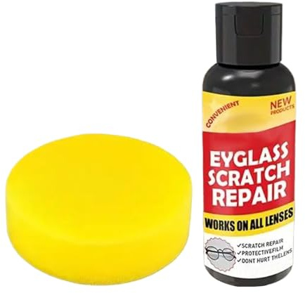 Brillen-Kratzer-Reparatur-Set, 100 g, Linsenkratzer-Entferner, Wachs für Brillen, langlebiges Brillenreinigungszubehör für die tägliche Kamera-Entfernung