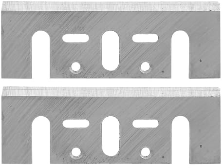 HSS-Ersatzmesser für Elektrohobel, Schnellarbeitsstahl, langlebige Hobelmesser für Hartholz und künstlichen Leim, 82 mm x 28 mm, 2er-Pack