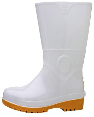 YKPAVV Botas de esquí para hombre 43 botas de lluvia de trabajo para hombre, resistentes a golpes y pinchazos, para industria y minería, resistentes al aceite y a los álcalis, zapatos acuáticos