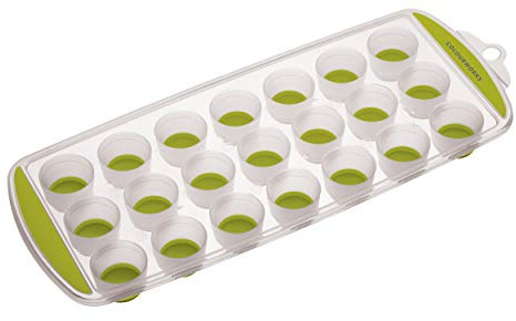 Colourworks Pop-Out Eiswürfelform für 21 Eiswürfel - Grün, 11.9 x 29.9 x 2.5 cm
