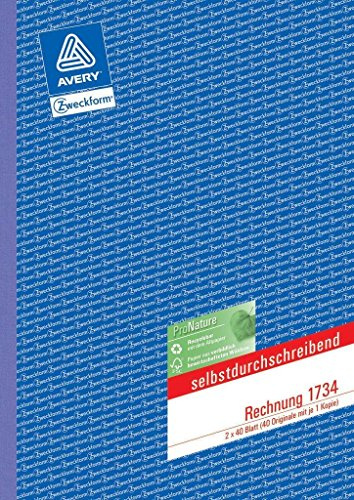Rechnung A4/2x40BL SD ZWECKFORM 1734