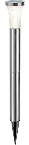 Esotec Solarleuchte Tower Light, 60 cm, 10 lm, Edelstahl, Lichtfarbe warmweiß 102603