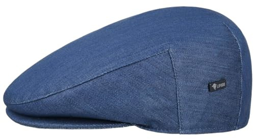 Lipodo Inglese Jeans Flatcap Schirmmütze Uni einfarbig Made in Italy Damen Herren Frühling Sommer