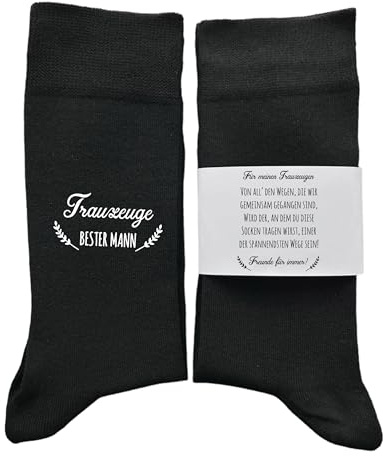 Geschenk Trauzeuge Socken – Frage & Dankeschön, originelle Hochzeit Geschenkidee