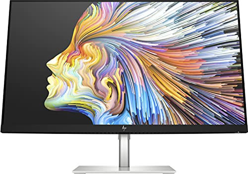 HP U28 Monitor - 28 Zoll Bildschirm, 4K UHD Display, HDR, 60Hz, 5ms Reaktionszeit, AMD FreeSync, HDMI 2.0, DisplayPort 1.2, USB-C, 3xUSB-A, Low Blue Light Modus, Schwarz/Silber