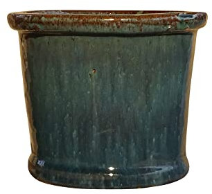 TucanoHamburg Blumentopf, Modell Zylinder Jade, grün 29x25cm, frostfest