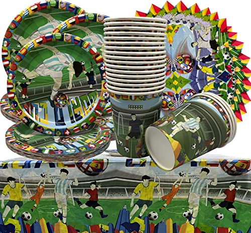 Decoraciones de Cumpleaños de Fútbol para Niños - Accesorios para Fiestas y Decoración de Mesa