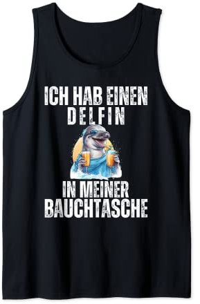 Delfin in meiner Bauchtasche - Party Sommer Outfit Mallorca Tank Top