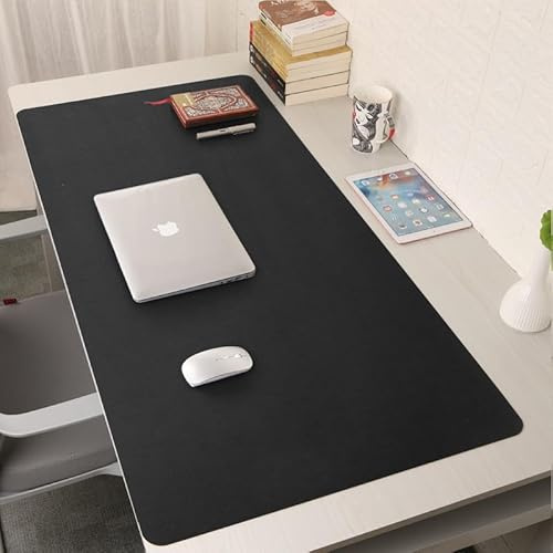 Forbell XXL Mauspad für Schreibtisch - Wildleder-Textur Schreibtischpad mit rutschfester Lederunterseite, strapazierfähige Arbeitsunterlage für Büro und Gaming