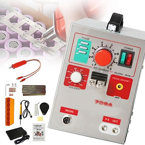 SACLMD Saldatore a Punti a Batteria ad impulsi con accumulo di energia del condensatore,Saldatore Automatico,Saldatrice Puntatrice per Batterie