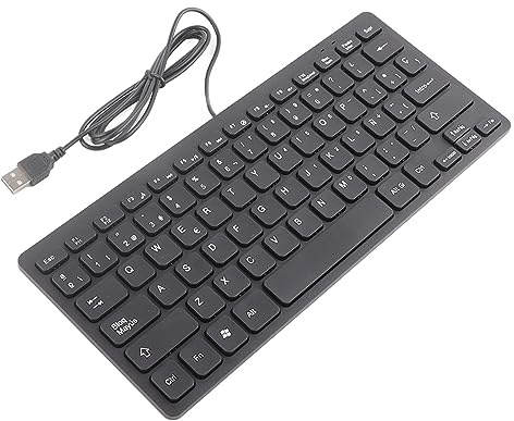 Aoutecen Clavier Clavier Portable Mini Clavier Clavier Filaire Portable pour Ordinateur de Bureau pour Ordinateur