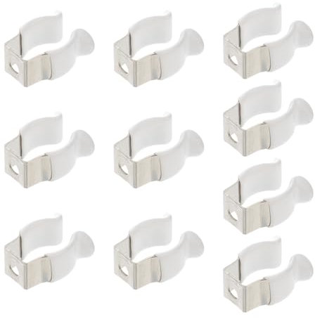 TOPBATHY 10stücke U-clip Halterung Für Led-lichtrohr Montage Zubehör Runde Clips Mit Kunststoffbeschichtung Einfache Installation Und Befestigen Lampenschirme