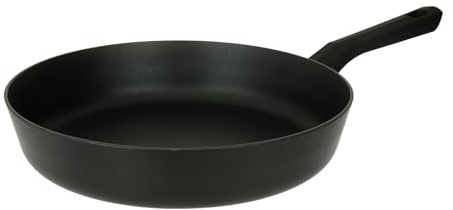 Sitram 714592 Poêle Aluminium PURE Noir Ø 30 cm H 6 cm - Revêtement anti-adhésif Whitford Xylan 2 couches sans PFOA, Manche thermorésistant soft touch - Tous feux sauf induction